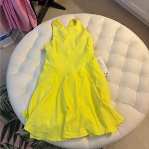 Lululemon Yellow Court Crush Dress